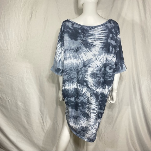 Impressions Front Porch Swing Tie Dye Oversized High-Low Tunic - Picture 5 of 8